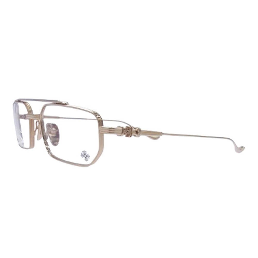 CHROME HEARTS クロムハーツ（原本無） GUSHER ガッシャー GP アイウェア サングラス ゴールド系 55□19-149【美品】【中古】