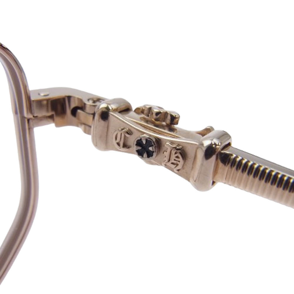 CHROME HEARTS クロムハーツ（原本無） GUSHER ガッシャー GP アイウェア サングラス ゴールド系 55□19-149【美品】【中古】
