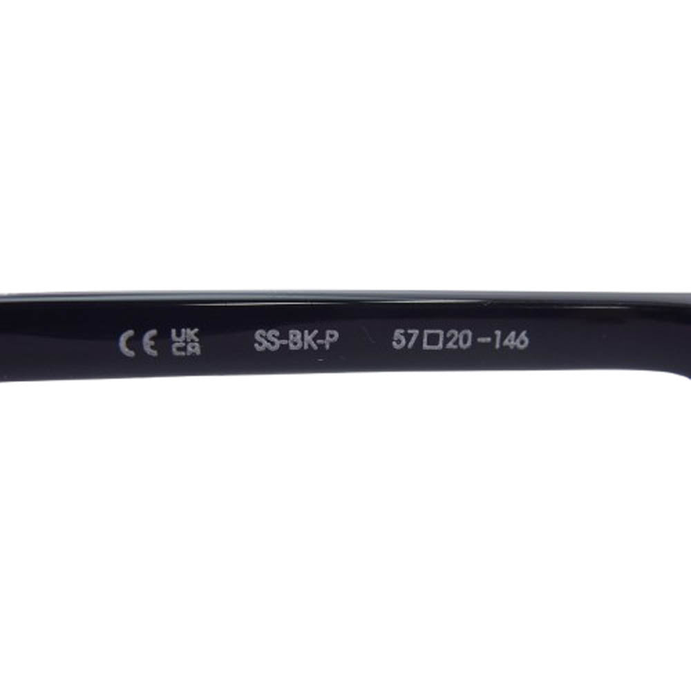 CHROME HEARTS クロムハーツ（原本無） DEEP II ディープ 2 SS-BK-P アイウェア サングラス ブラック系 57□20-146【美品】【中古】