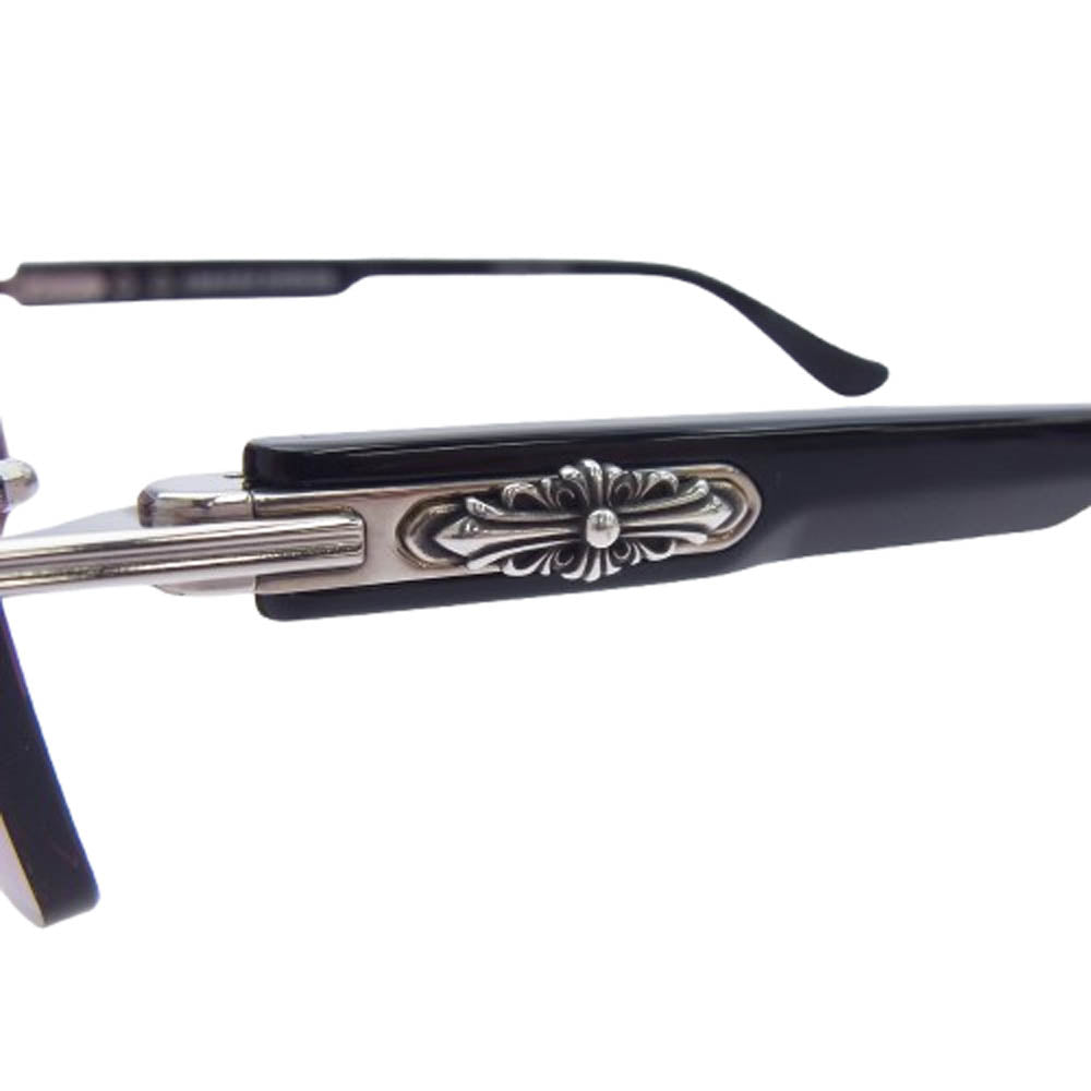 CHROME HEARTS クロムハーツ（原本無） DEEP II ディープ 2 SS-BK-P アイウェア サングラス ブラック系 57□20-146【美品】【中古】