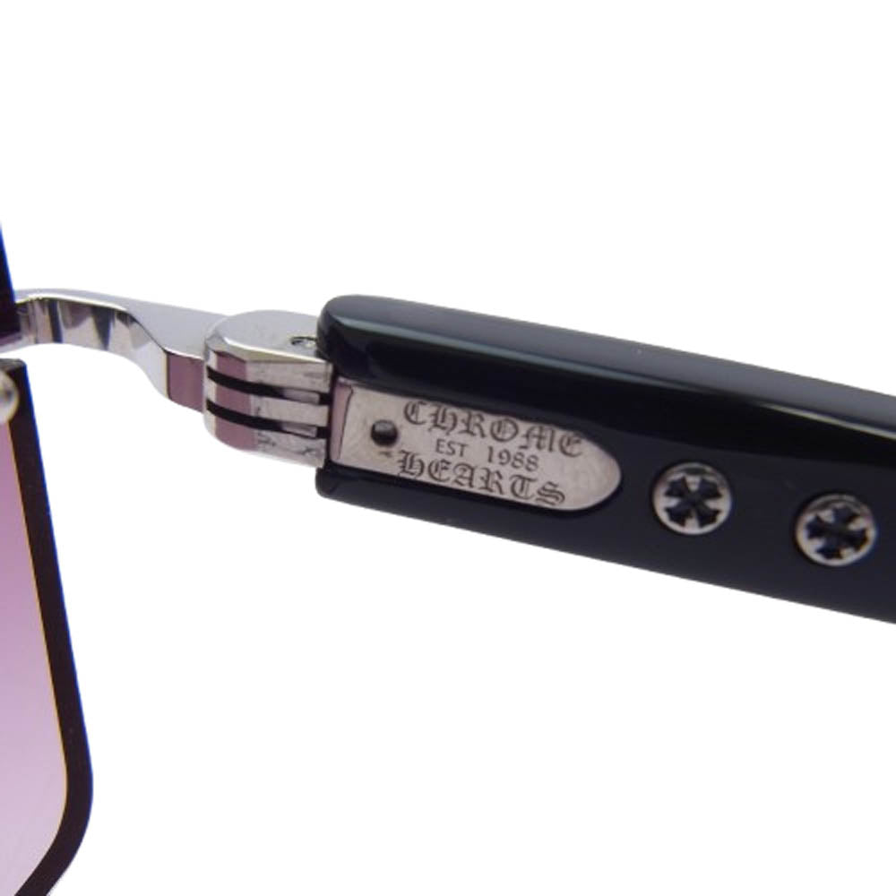 CHROME HEARTS クロムハーツ（原本無） DEEP II ディープ 2 SS-BK-P アイウェア サングラス ブラック系 57□20-146【美品】【中古】