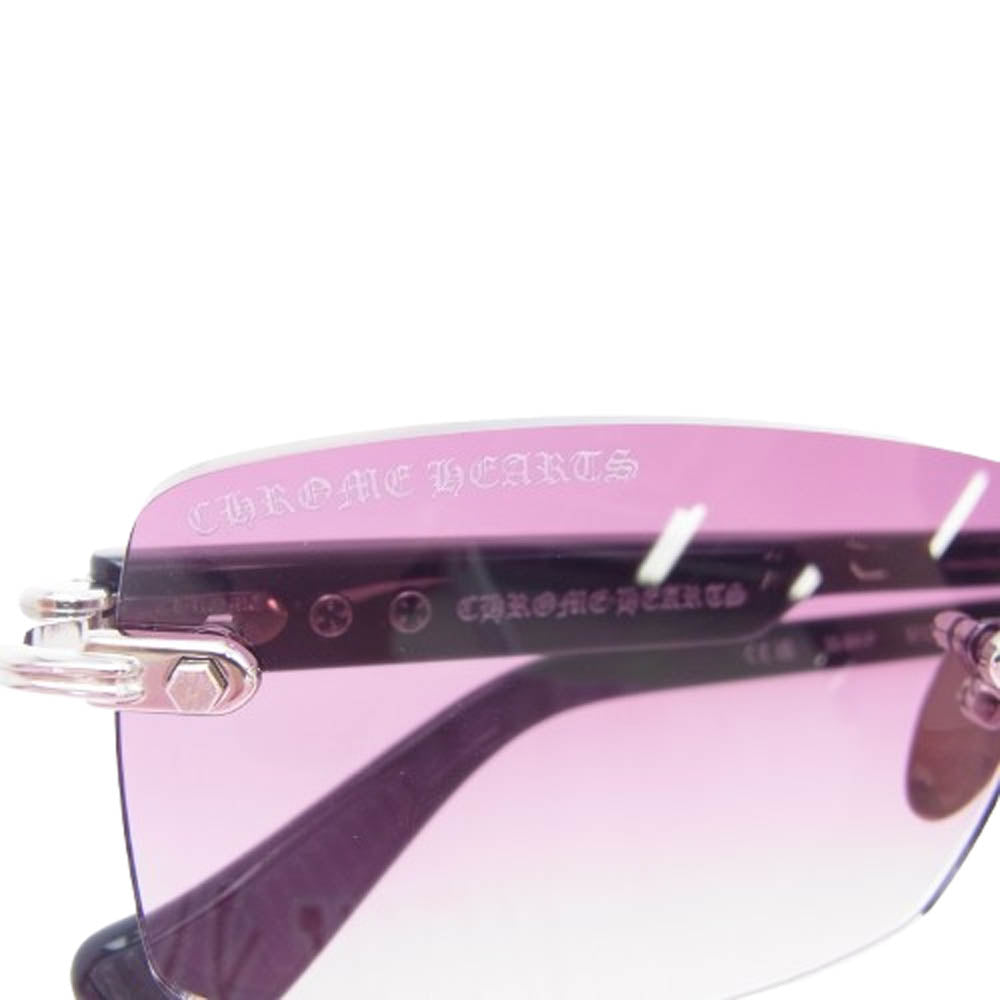 CHROME HEARTS クロムハーツ（原本無） DEEP II ディープ 2 SS-BK-P アイウェア サングラス ブラック系 57□20-146【美品】【中古】