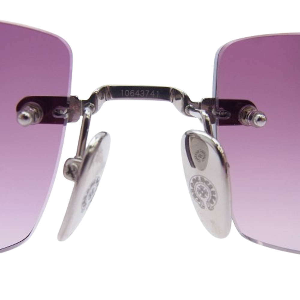 CHROME HEARTS クロムハーツ（原本無） DEEP II ディープ 2 SS-BK-P アイウェア サングラス ブラック系 57□20-146【美品】【中古】