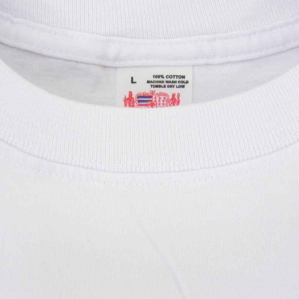 SUN SURF サンサーフ SS79568 PRINT T-SHIRTS HAWAII by 柳原良平 with MOOKIE Tシャツ 白系 ホワイト系 L【新古品】【未使用】【中古】