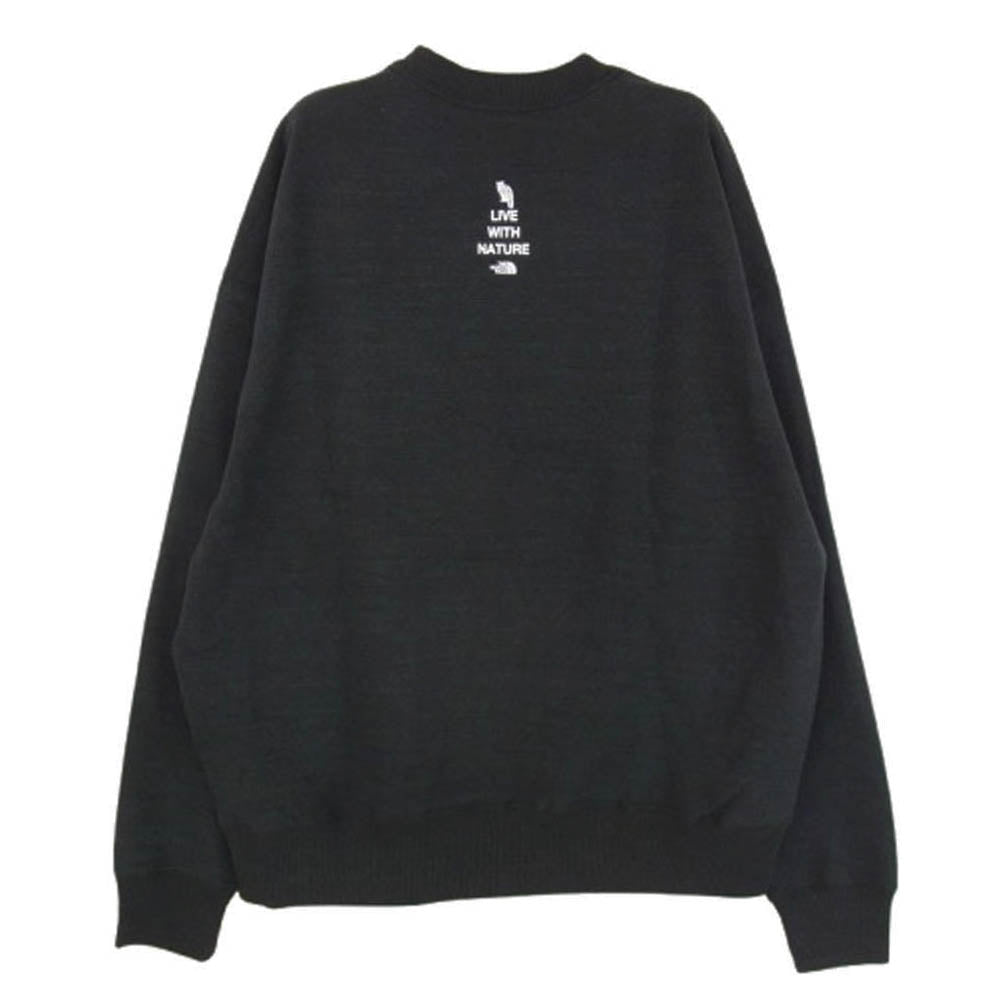 THE NORTH FACE ノースフェイス NT12536 ZOO PICKER CREW ズーピッカー クルー スウェット ブラック系 L【新古品】【未使用】【中古】