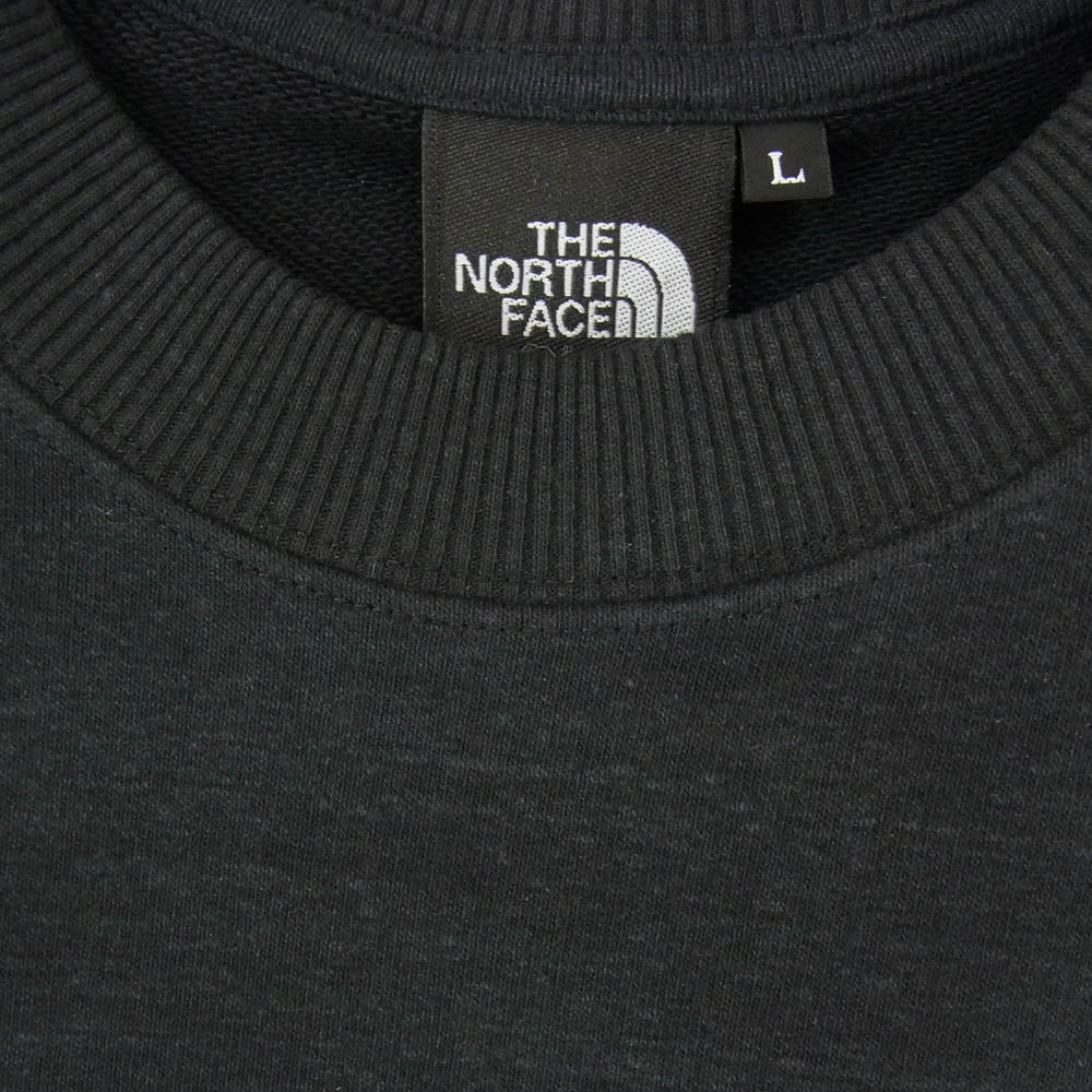 THE NORTH FACE ノースフェイス NT12536 ZOO PICKER CREW ズーピッカー クルー スウェット ブラック系 L【新古品】【未使用】【中古】