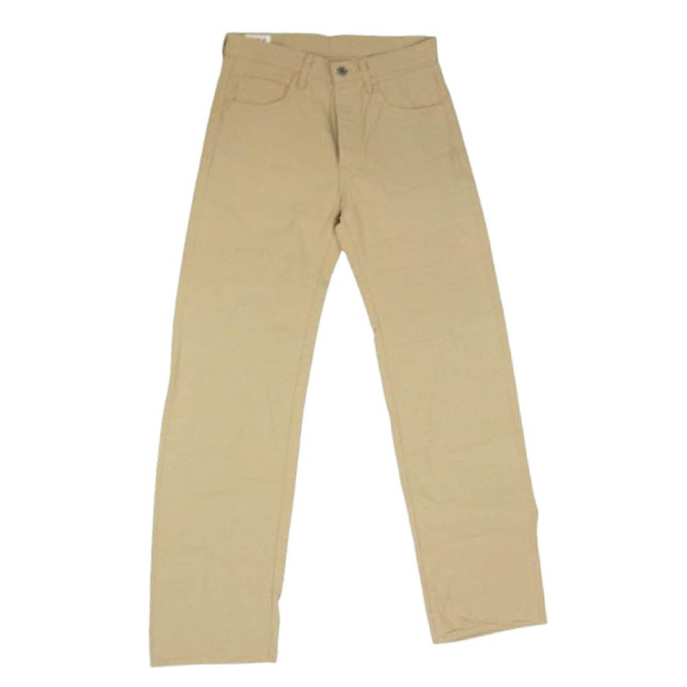 ONI DENIM 鬼デニム ONI200-8BE ワイドストレート 8oz ベタシャン セルビッジ シャンブレー パンツ ベージュ系 29【新古品】【未使用】【中古】