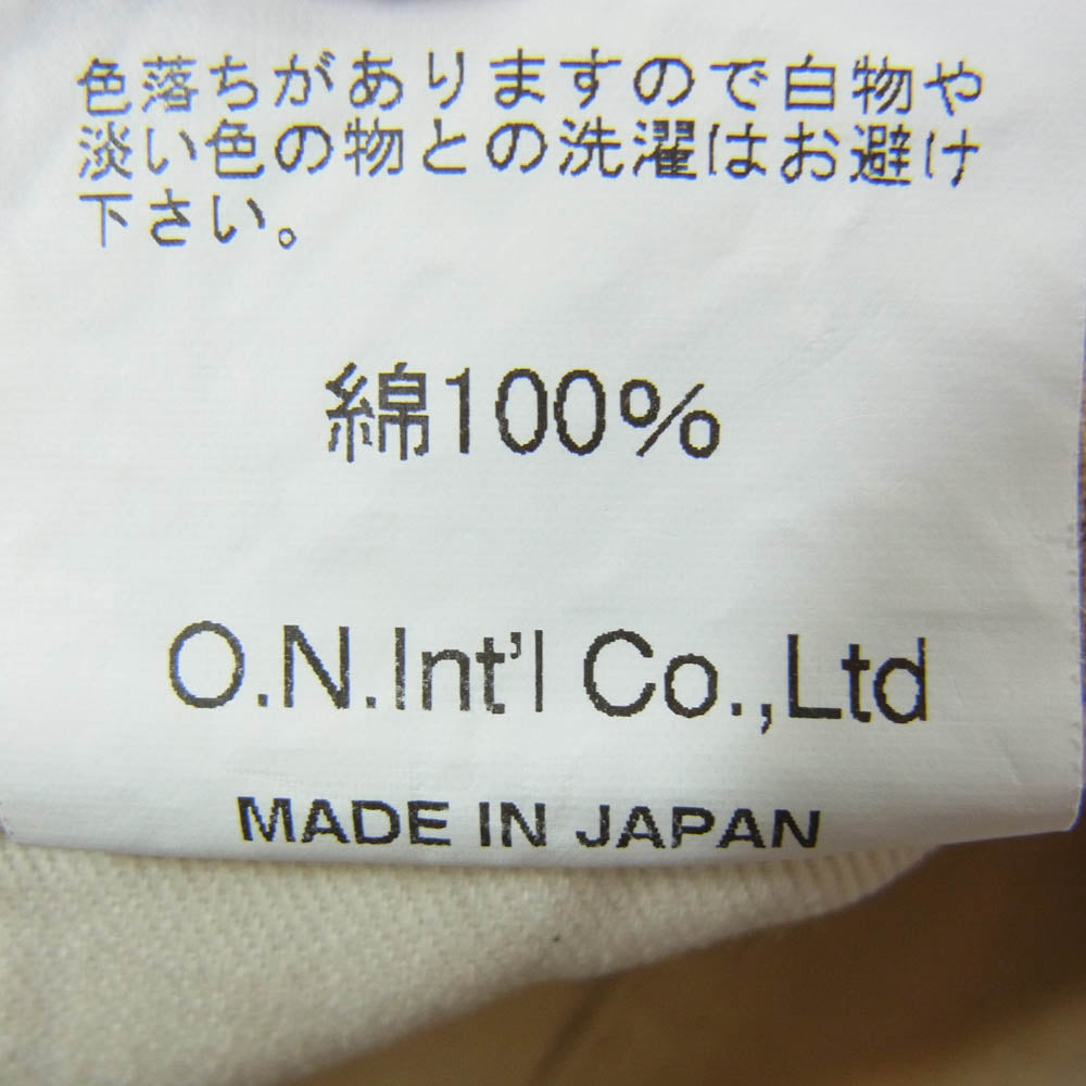 ONI DENIM 鬼デニム ONI200-8BE ワイドストレート 8oz ベタシャン セルビッジ シャンブレー パンツ ベージュ系 29【新古品】【未使用】【中古】