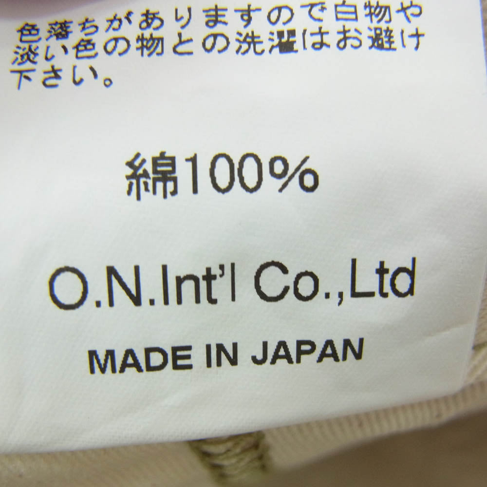 ONI DENIM 鬼デニム ONI718CH-KHB Chino Pants Khaki Beige チノパンツ ブラウン系 31【新古品】【未使用】【中古】