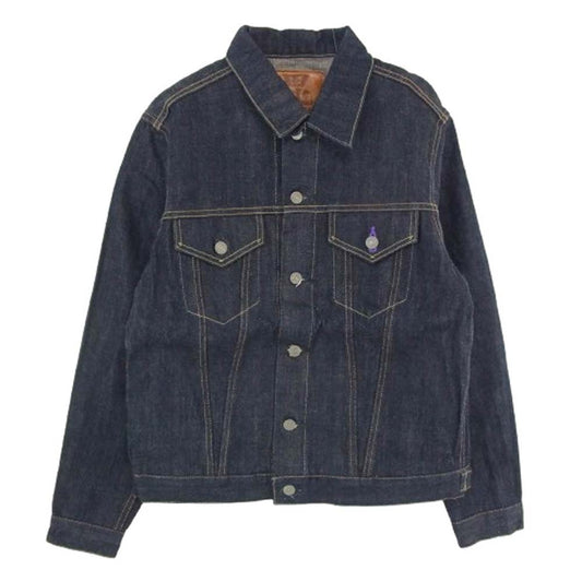 マルニジーンズ BI-3rd 毘沙門天ジーンズ 14.5oz 天然藍 3rd TYPE DENIM JACKET サードタイプ デニム ジャケット インディゴブルー系 40【極上美品】【中古】