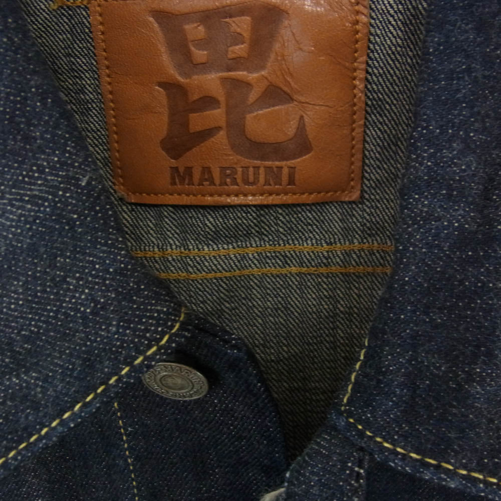 マルニジーンズ BI-3rd 毘沙門天ジーンズ 14.5oz 天然藍 3rd TYPE DENIM JACKET サードタイプ デニム ジャケット インディゴブルー系 40【極上美品】【中古】