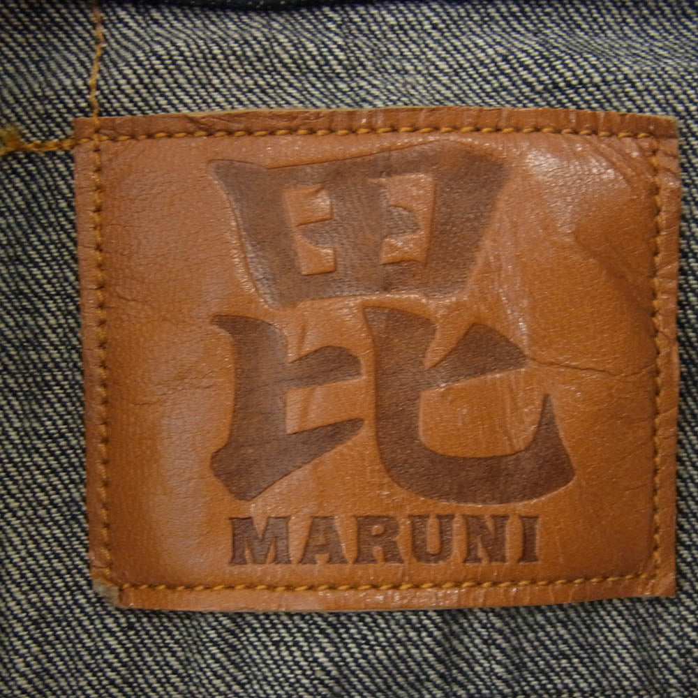 マルニジーンズ BI-3rd 毘沙門天ジーンズ 14.5oz 天然藍 3rd TYPE DENIM JACKET サードタイプ デニム ジャケット インディゴブルー系 40【極上美品】【中古】