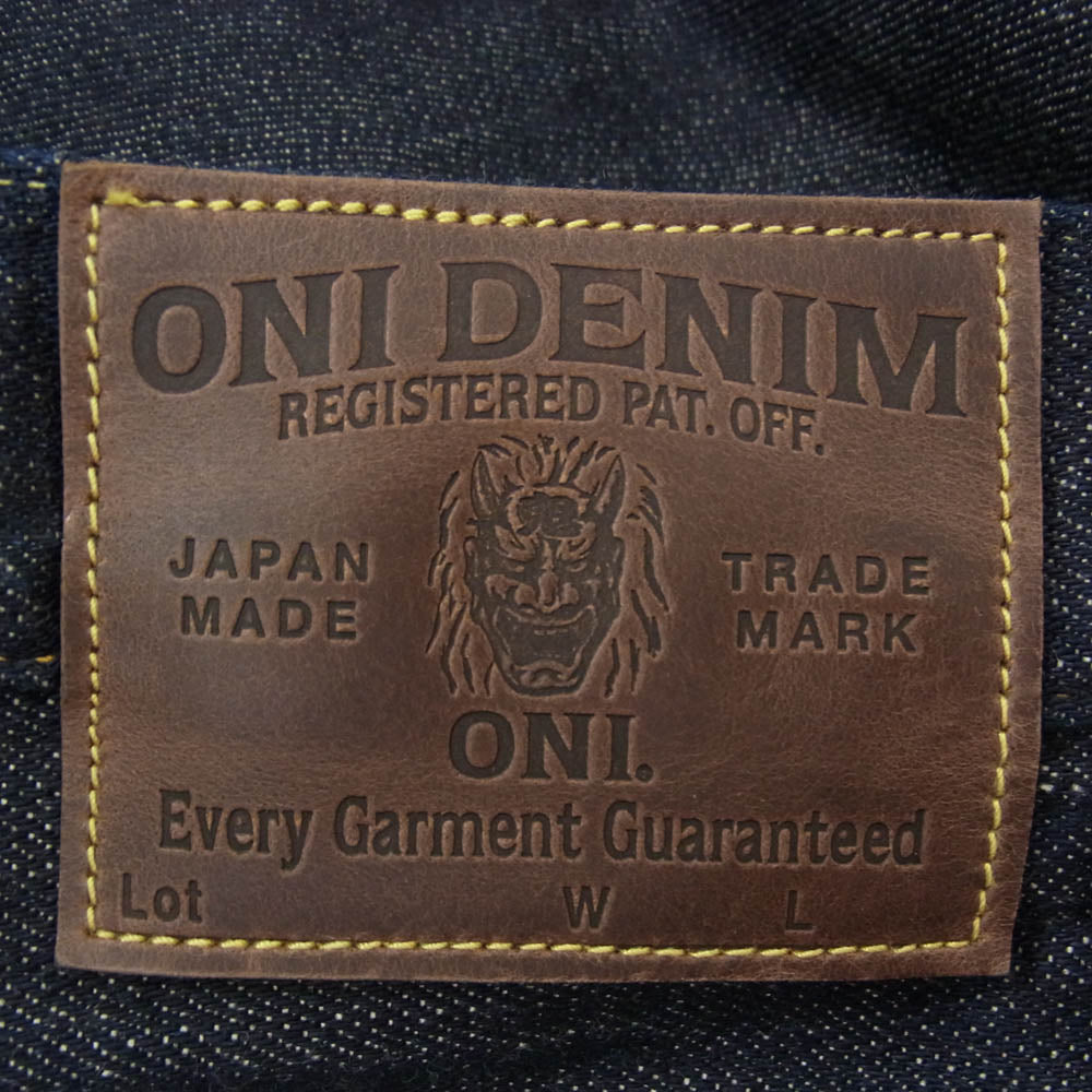 ONI DENIM 鬼デニム ONI222-Kiraku 鬼楽 KIRAKU スーパーワイドストレート ジーンズ インディゴブルー系 30【極上美品】【中古】