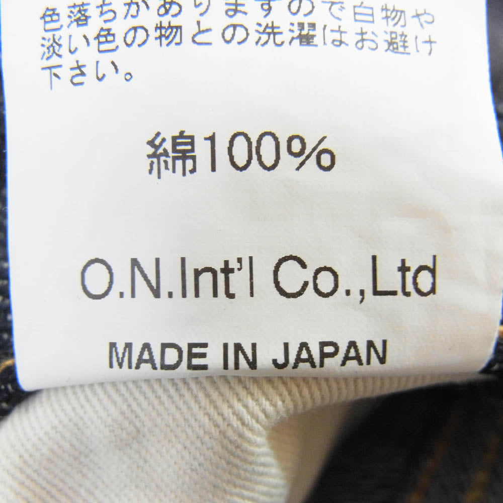ONI DENIM 鬼デニム ONI222-Kiraku 鬼楽 KIRAKU スーパーワイドストレート ジーンズ インディゴブルー系 30【極上美品】【中古】