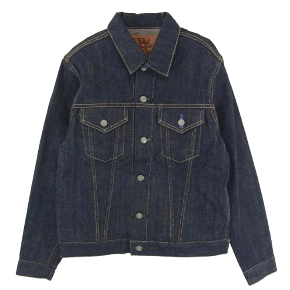 マルニジーンズ BI-3rd 毘沙門天ジーンズ 14.5oz 天然藍 3rd TYPE DENIM JACKET サードタイプ デニム ジャケット インディゴブルー系 38【極上美品】【中古】