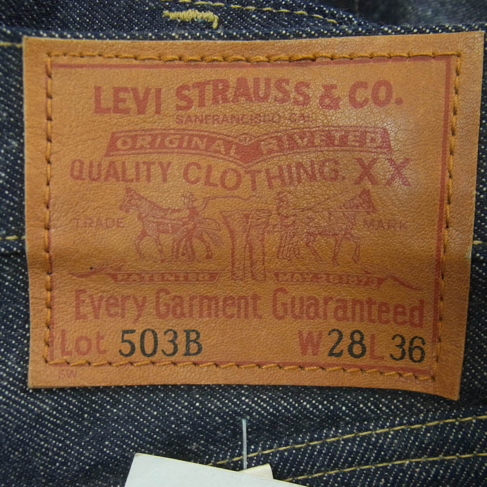 Levi's リーバイス 503B-XXOR 95年製 503BXX デニム パンツ インディゴブルー系 W28【新古品】【未使用】【中古】