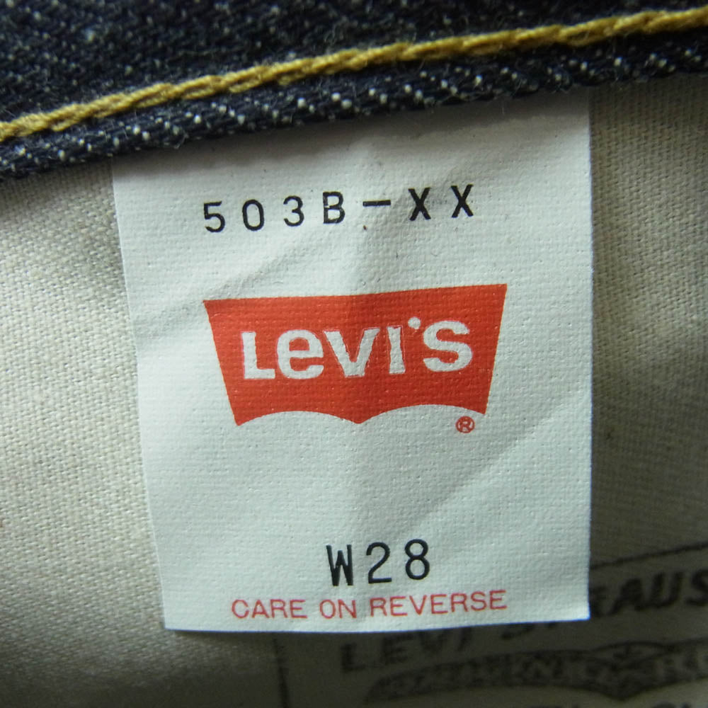 Levi's リーバイス 503B-XXOR 95年製 503BXX デニム パンツ インディゴブルー系 W28【新古品】【未使用】【中古】