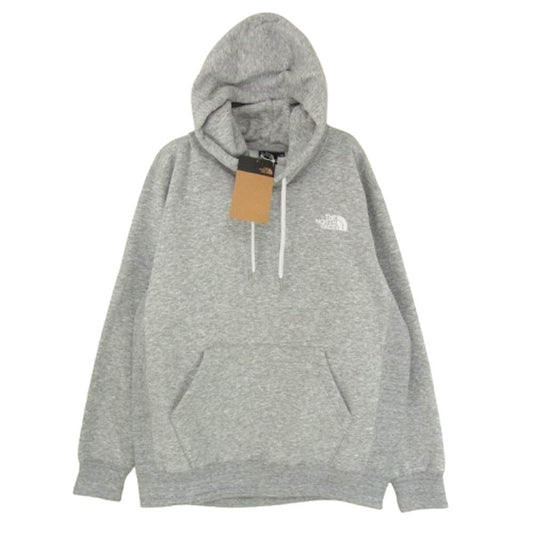 THE NORTH FACE ノースフェイス NT62348 Back Square Logo Hoodie バック スクエアロゴ フーディー パーカー ミックスグレー M【新古品】【未使用】【中古】