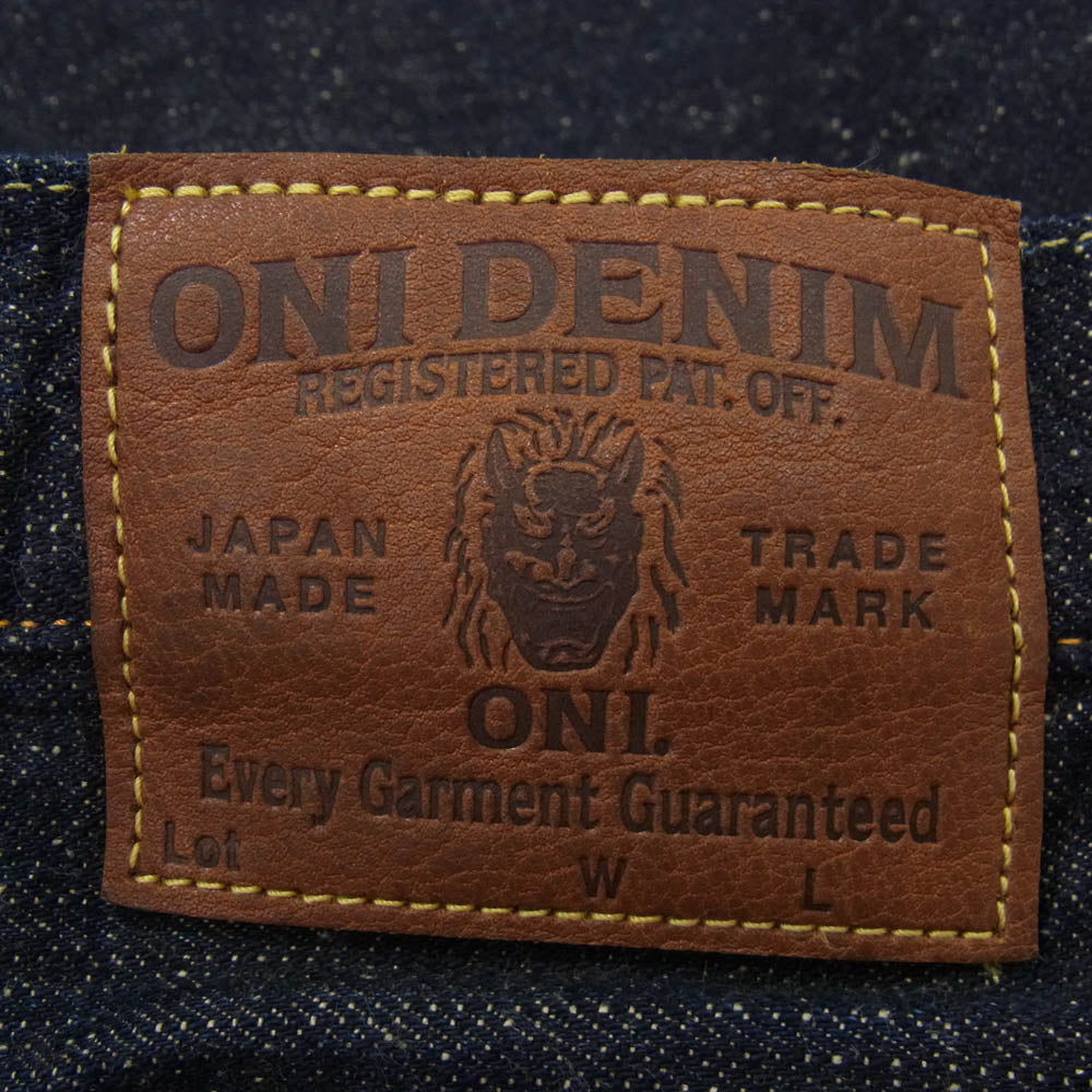 ONI DENIM 鬼デニム ONI266-13.7NEP 13.7oz NEP Denim Relax Straight 13.7オンス ネップデニム リラックスストレート デニム パンツ ジーンズ インディゴブルー系 30【極上美品】【中古】