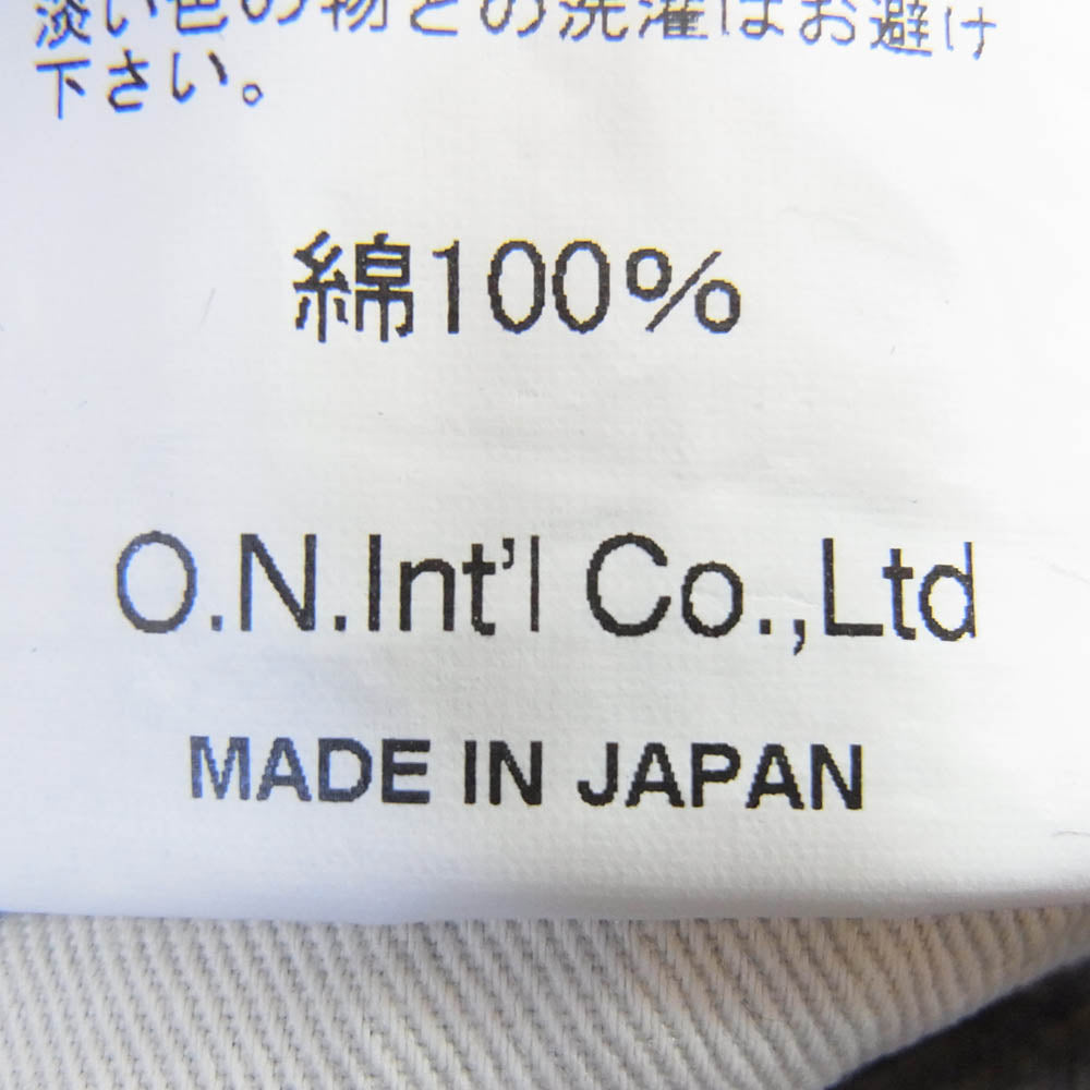 ONI DENIM 鬼デニム ONI266-13.7NEP 13.7oz NEP Denim Relax Straight 13.7オンス ネップデニム リラックスストレート デニム パンツ ジーンズ インディゴブルー系 30【極上美品】【中古】