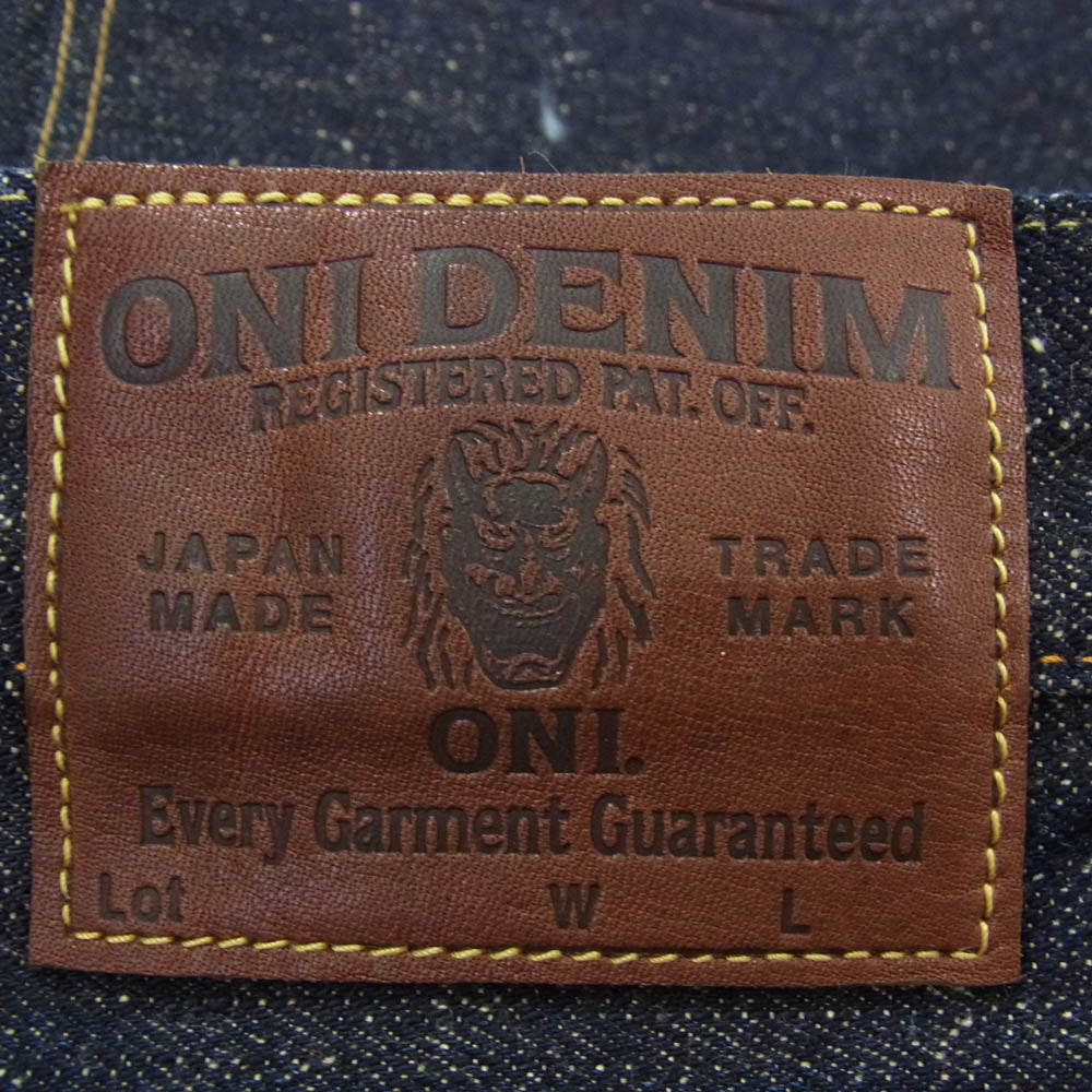 ONI DENIM 鬼デニム ONI222-13.7NEP 13.7oz NEP Denim Super Wide Straight 13.7オンス ネップデニム スーパーワイドストレート デニム パンツ ジーンズ インディゴブルー系 31【極上美品】【中古】