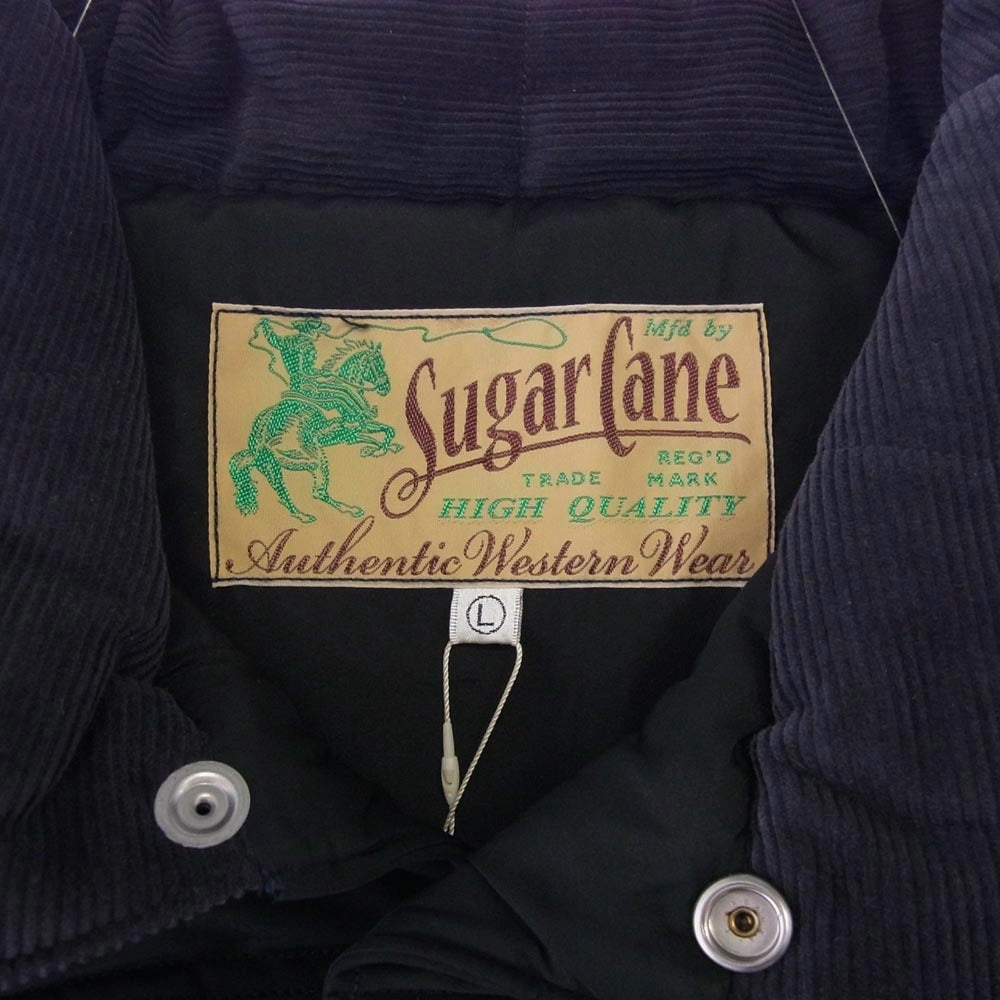 SUGAR CANE シュガーケーン SC15400 T/C PADDING VEST 中綿 パディングベスト ダークネイビー系 ブラック系 L【新古品】【未使用】【中古】