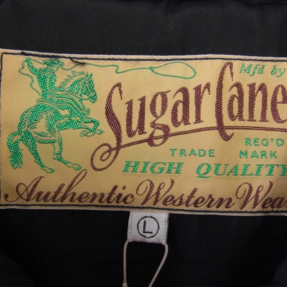 SUGAR CANE シュガーケーン SC15400 T/C PADDING VEST 中綿 パディングベスト ダークネイビー系 ブラック系 L【新古品】【未使用】【中古】
