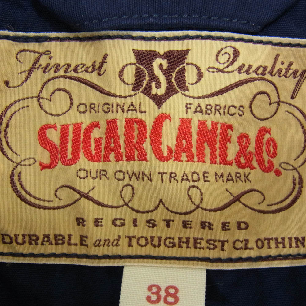 SUGAR CANE シュガーケーン SC15616 COTTON SPORT JACKET コットン スポーツ ジャケット ネイビー系 38【新古品】【未使用】【中古】