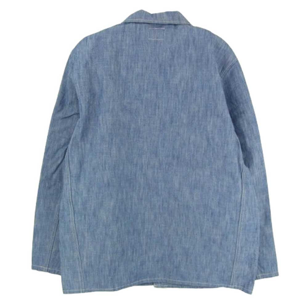 ONI DENIM 鬼デニム oni-03501-shvch 13oz Super Heavy Chambray Coverall スーパー ヘビー シャンブレー カバーオール ブルー系 42【極上美品】【中古】