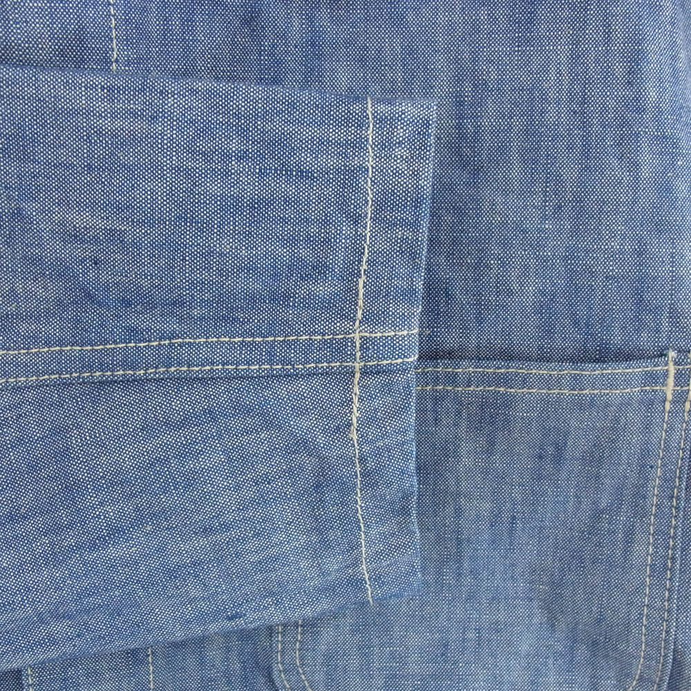 ONI DENIM 鬼デニム oni-03501-shvch 13oz Super Heavy Chambray Coverall スーパー ヘビー シャンブレー カバーオール ブルー系 42【極上美品】【中古】