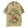 SUN SURF サンサーフ SS39231 SP スペシャル FLOWER BLOOMING FOLKTALE K・イソシマ商店実名復刻 ハレ アロハ 高砂 ハワイアン シャツ ペールイエロー系 XL【新古品】【未使用】【中古】