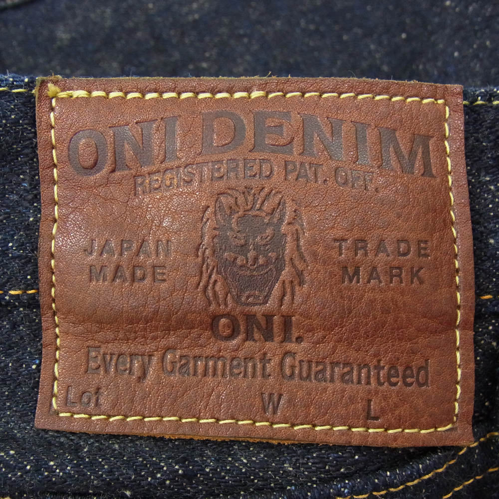 ONI DENIM 鬼デニム 288-Asphalt 20oz Asphalt Denim Regular Straight アスファルトデニム レギュラーストレート デニム パンツ ジーンズ インディゴブルー系 32【極上美品】【中古】