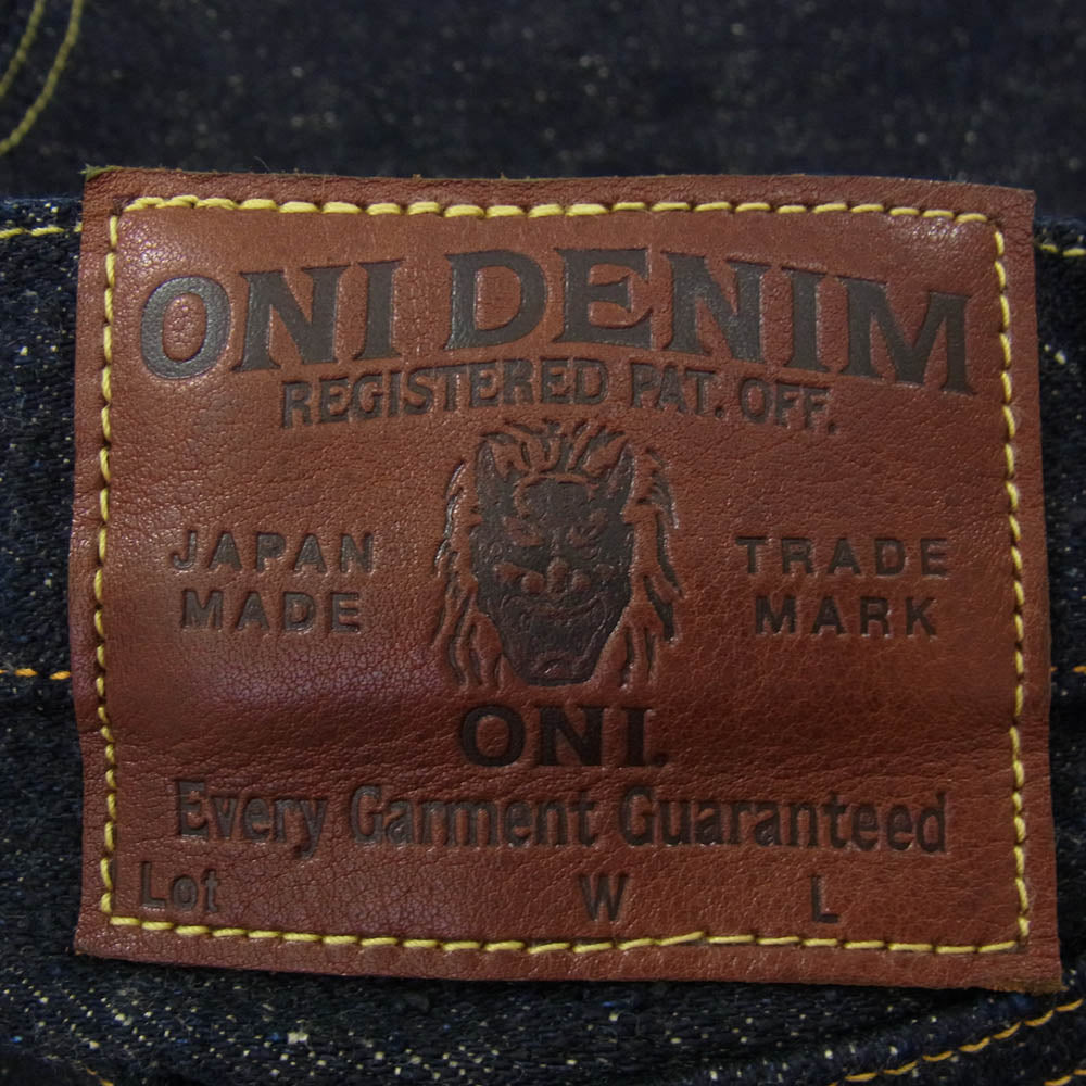 ONI DENIM 鬼デニム 288-Asphalt 20oz Asphalt Denim Regular Straight アスファルトデニム レギュラーストレート デニム パンツ ジーンズ インディゴブルー系 W33【極上美品】【中古】