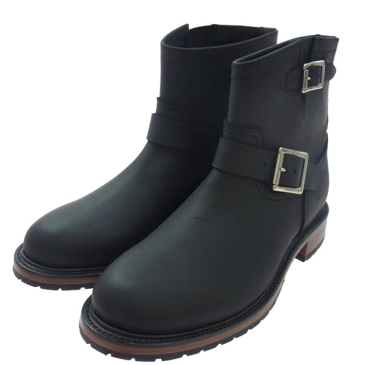 マルニジーンズ ROUTE292 Engineer Boots エンジニア ブーツ ブラック系 27cm【極上美品】【中古】