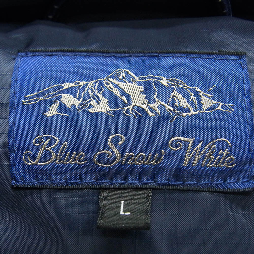 NANGA ナンガ E1AB07G5 blue snow white 別注 オリジナル ダウン ジャケット NAVY ダークネイビー系 ネイビー系 L【新古品】【未使用】【中古】