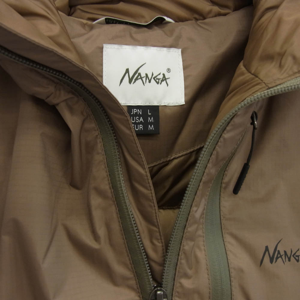 NANGA ナンガ N1AJCYG2 AURORA DOWN JACKET オーロラダウンジャケット ブラウン系 L【新古品】【未使用】【中古】