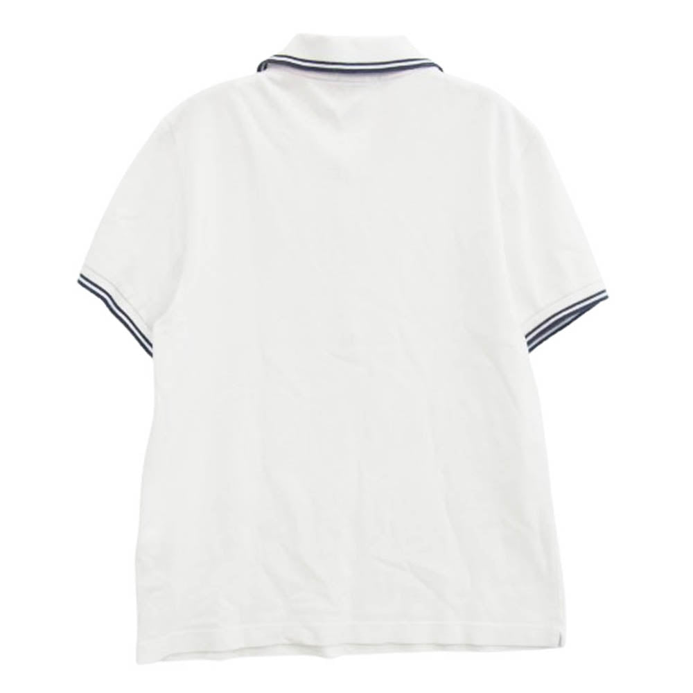 MONCLER モンクレール 84093 ワッペン 半袖 ポロシャツ ホワイト系 XS【中古】