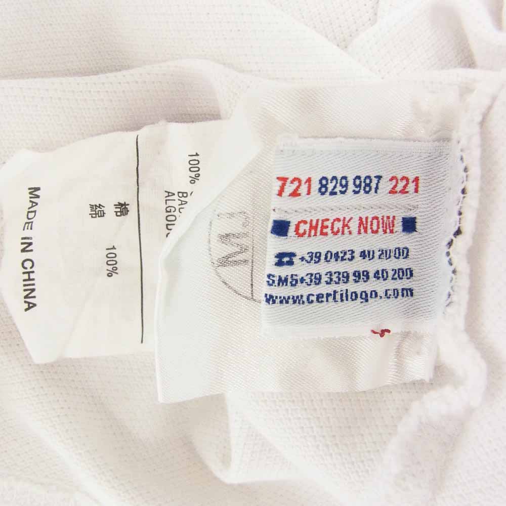 MONCLER モンクレール 84093 ワッペン 半袖 ポロシャツ ホワイト系 XS【中古】