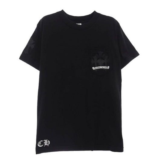 CHROME HEARTS クロムハーツ（原本無） CH T-SHIRTS OLD オールド セメタリー クロス 半袖 Tシャツ ブラック系 S【中古】
