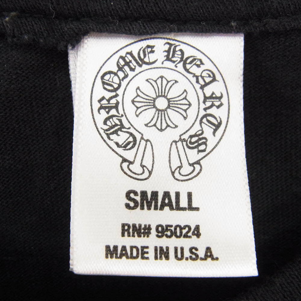 CHROME HEARTS クロムハーツ（原本無） CH T-SHIRTS OLD オールド セメタリー クロス 半袖 Tシャツ ブラック系 S【中古】