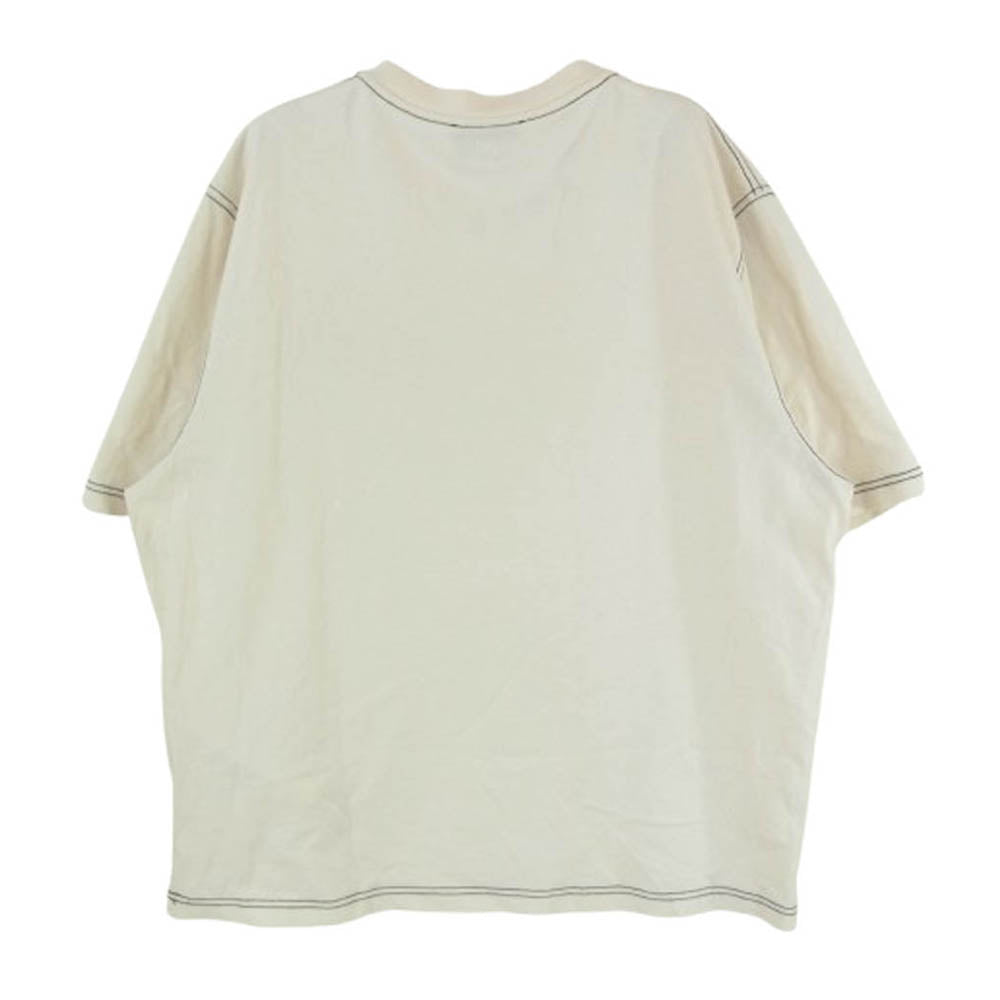 AMI PARIS アミパリス HTS029 JE0118 Signature T-shirt シグネチャー Tシャツ オフホワイト系 サイズ表記無【中古】
