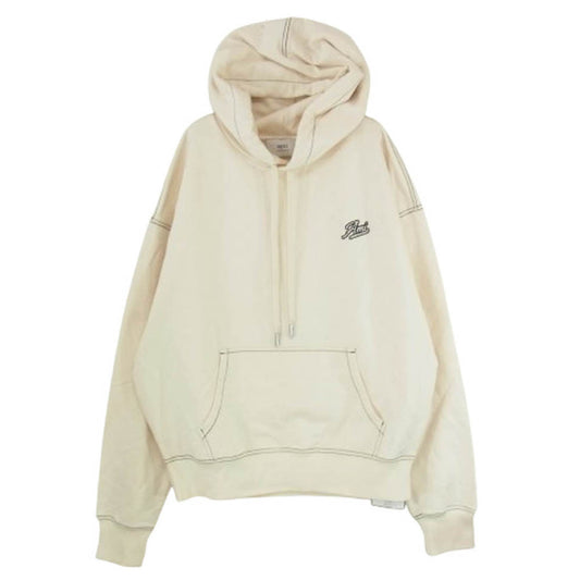 AMI PARIS アミパリス HSW229 JE0098 OVERSIZED HOODIE オーバーサイズ フーディー プルオーバー パーカー オフホワイト系 XL【中古】