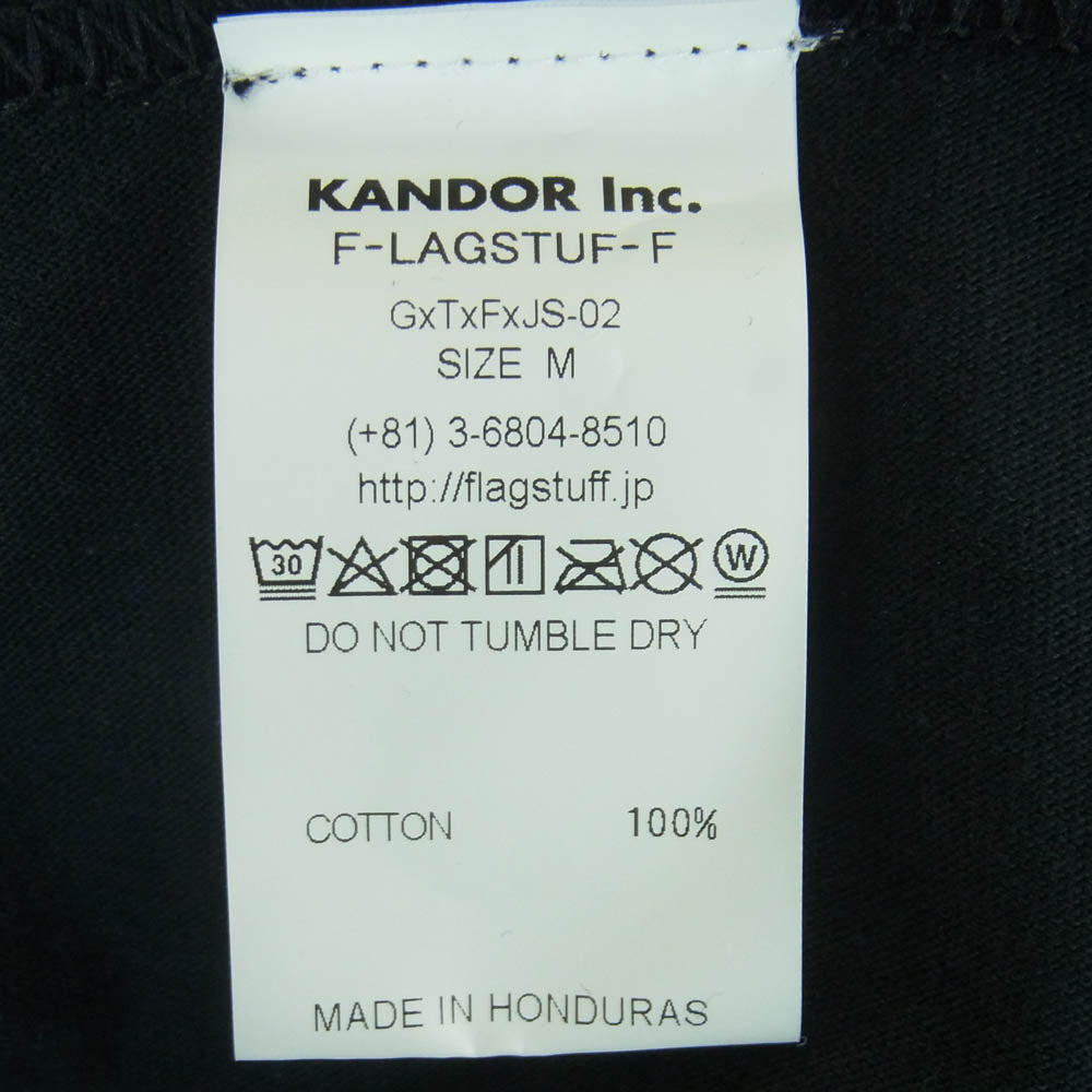 テンボックス 10匣 FLAGSTUFF GOOD OL ロングスリーブ 長袖 Tシャツ カットソー ブラック系 M【中古】