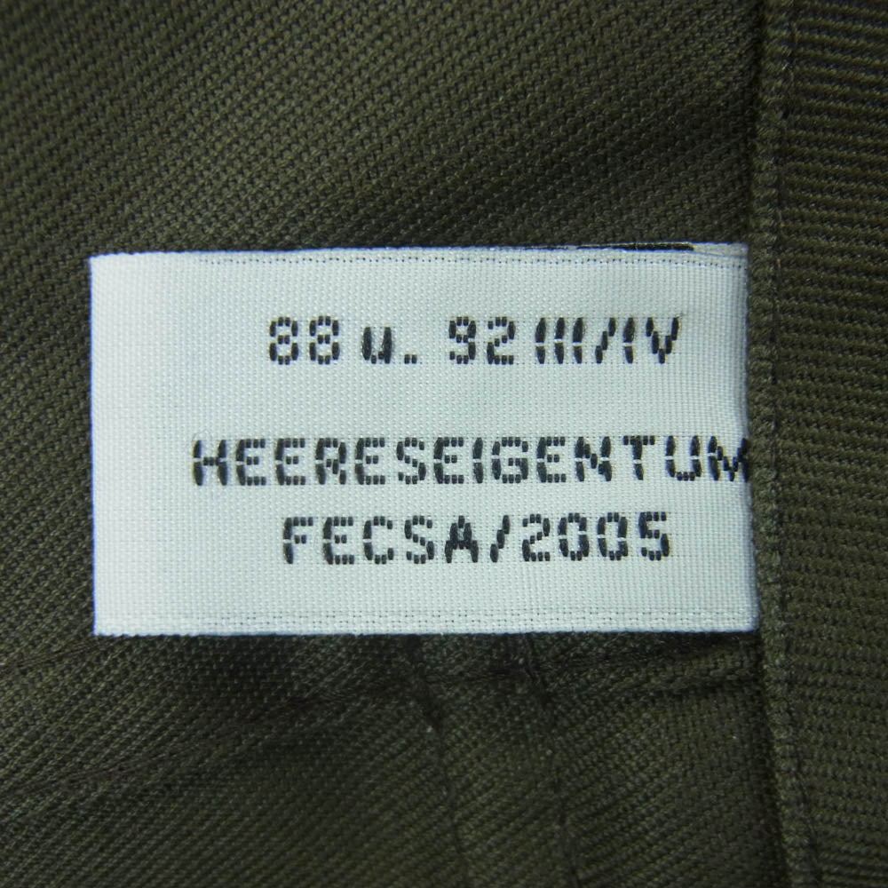 ヴィンテージ australian army heereseigentum オーストラリア軍 ファティーグ カーゴ パンツ モスグリーン系 ダークグリーン系 サイズ表記なし【中古】