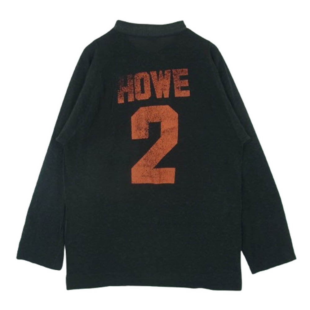 Champion チャンピオン vintage USA製 80s トリコタグ後期 プリント カットソー 長袖 Tシャツ ダークグレー系 M【中古】