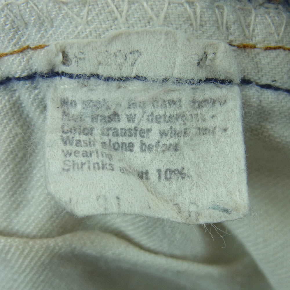 Levi's リーバイス Vintage ヴィンテージ El Paso エルパソ工場製 ボタン裏 524 501 赤耳 デニム パンツ インディゴブルー系 W31 L36【中古】