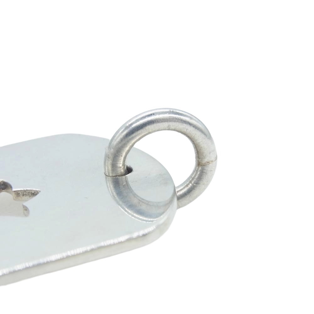 CHROME HEARTS クロムハーツ（原本無） D TAG LRG CO CRS カットアウト クロス ドッグタグ ラージ ペンダントトップ シルバー系【中古】