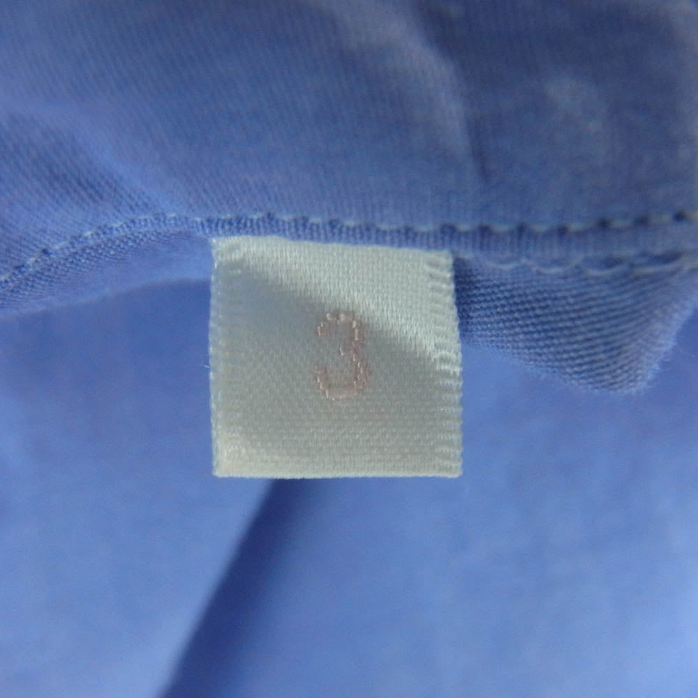 COMOLI コモリ 21SS T01-02001 コモリシャツ SAX サックス 長袖 シャツ コットン 日本製 ブルー系 3【中古】