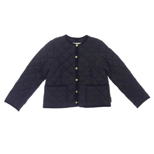 Traditional Weatherwear トラディショナルウェザーウェア 24AW L242APQCO0050AA ARKLEY アークリー ノーカラー ショート キルティングジャケット ブラック系 34【中古】