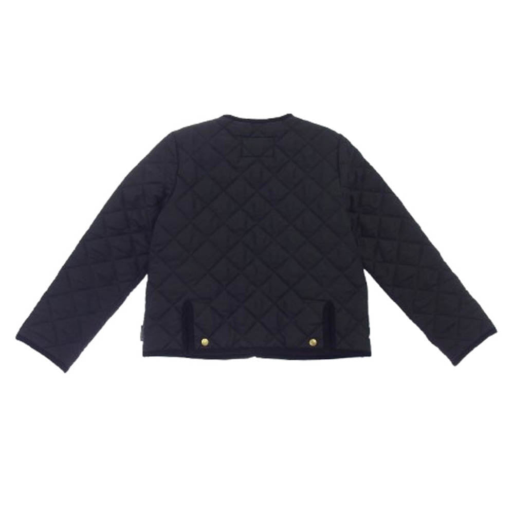 Traditional Weatherwear トラディショナルウェザーウェア 24AW L242APQCO0050AA ARKLEY アークリー ノーカラー ショート キルティングジャケット ブラック系 34【中古】